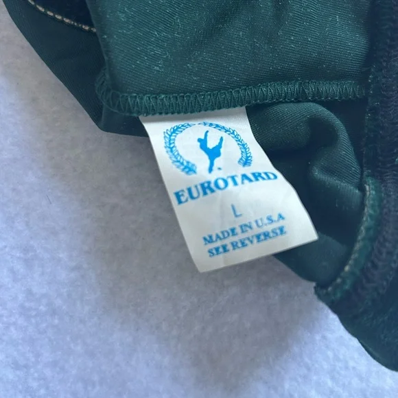 Vintage green velvet dance top - Picture 5 of 6